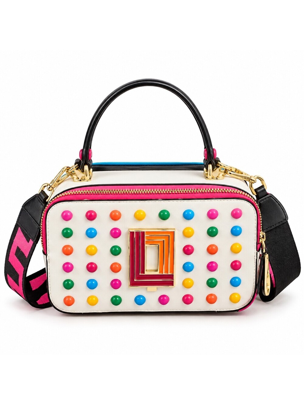Karl Lagerfeld Simone Studded Camera Crossbody